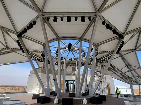 銀川星星（沙漠）酒店露天酒吧燈光